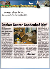 Der Gnadenhof lebt Pressebericht 